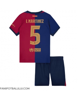 Barcelona Inigo Martinez #5 Echipament de Fotbal Replică 2024-25 Copii Acasa (+ Șorturi)